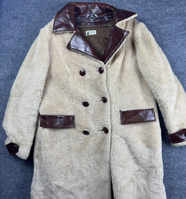 #ad #ad Vintage 70’s VTG Coat Jacket 16 Fingerhut Fashion Winter Faux Fur amp; Pleather $25.62