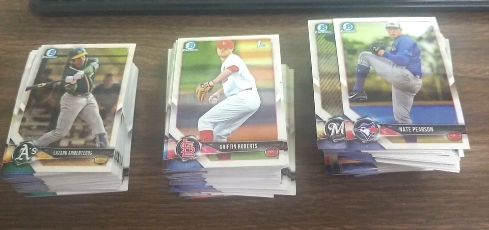 2018 BOWMAN DRAFT PROSPECTS CARDS BDC-87 (PARTIAL CHROME SET 157/200) CEASE/CRUZ - Image 2 of 3