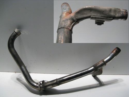 Auspuff-Krümmerrohr Krümmer Abgasrohr links Triumph Trident 900, T300, 91-93