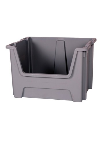 Stack Nest Plastic Open Fronted Recycling 50 Litre Plastic Storage Box Bins - Picture 6 of 9