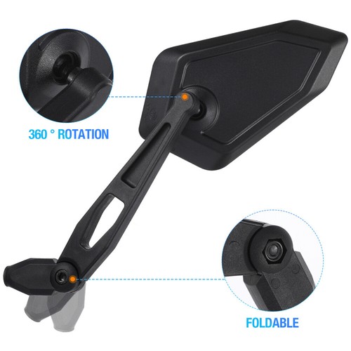 Polygonal Rearview Mirror Motorbike Mirrors Motorcycle Handlebar - Picture 8 of 11