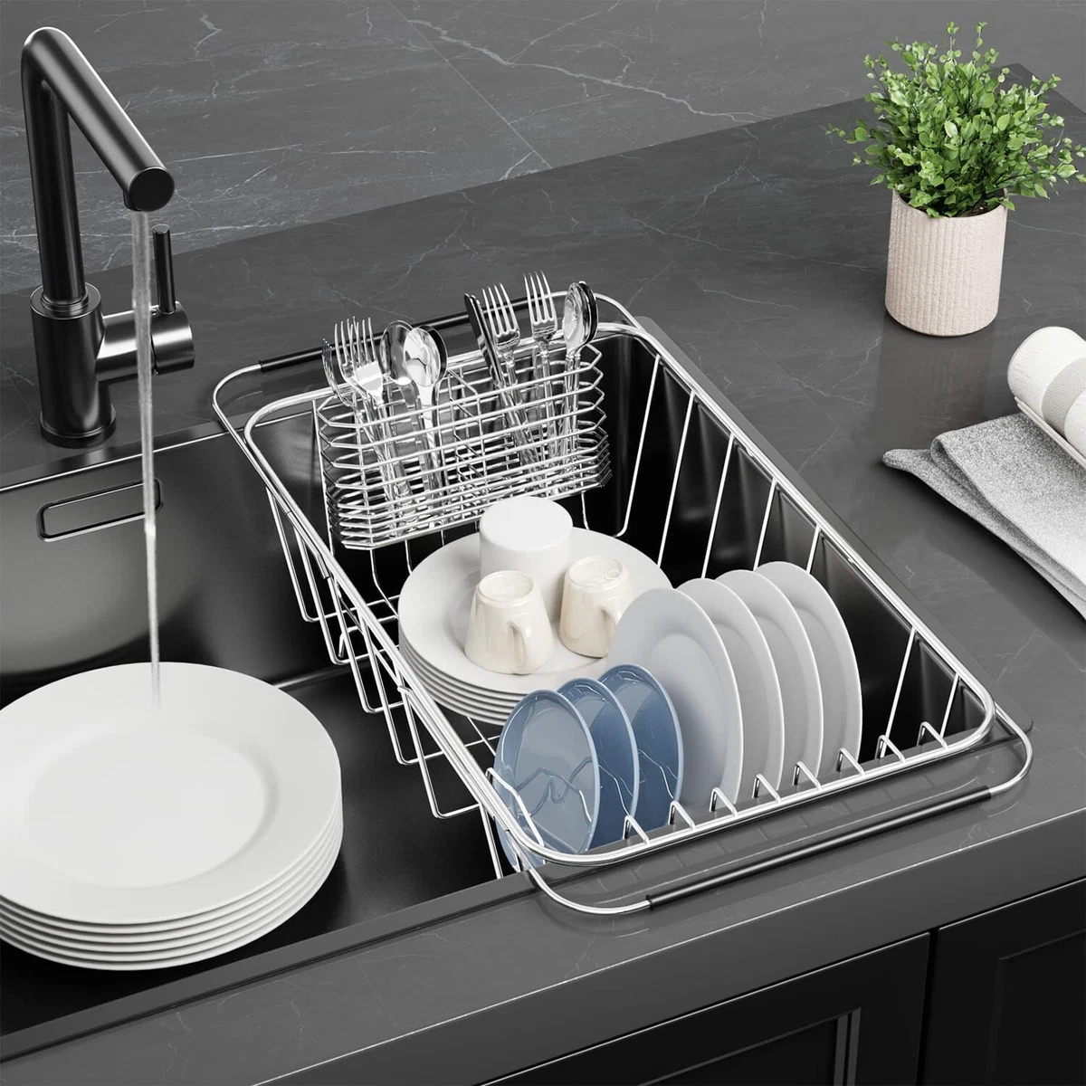 Sling Dishrack - Portable Dish Drying Rack and Mat