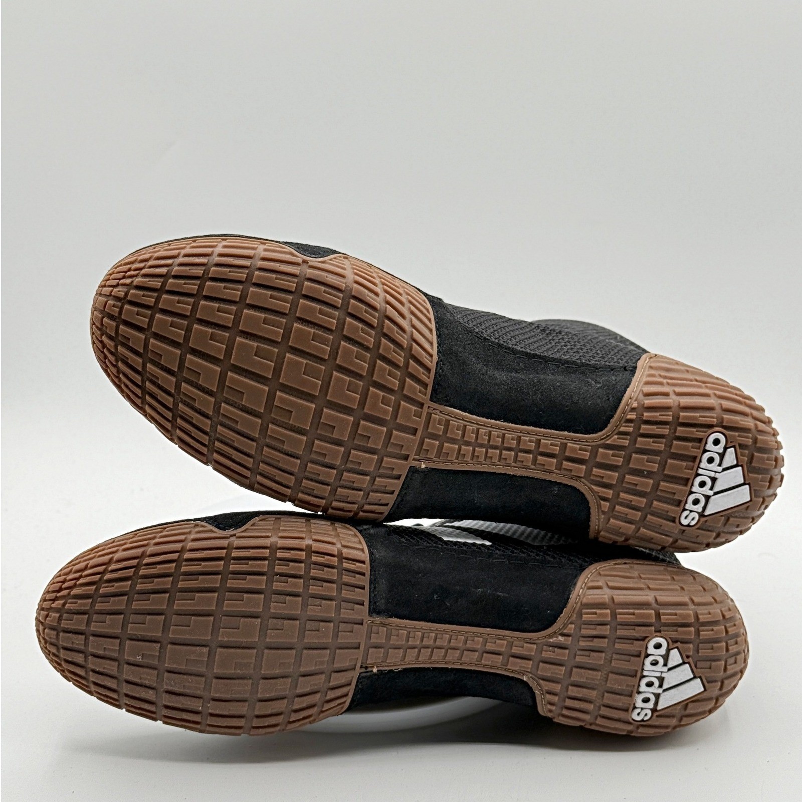 Adidas Tech Fall 2.0 Wrestling Shoes Size 10.5 Mens Black/White/Gum FZ5388, NEW thumbnail 4