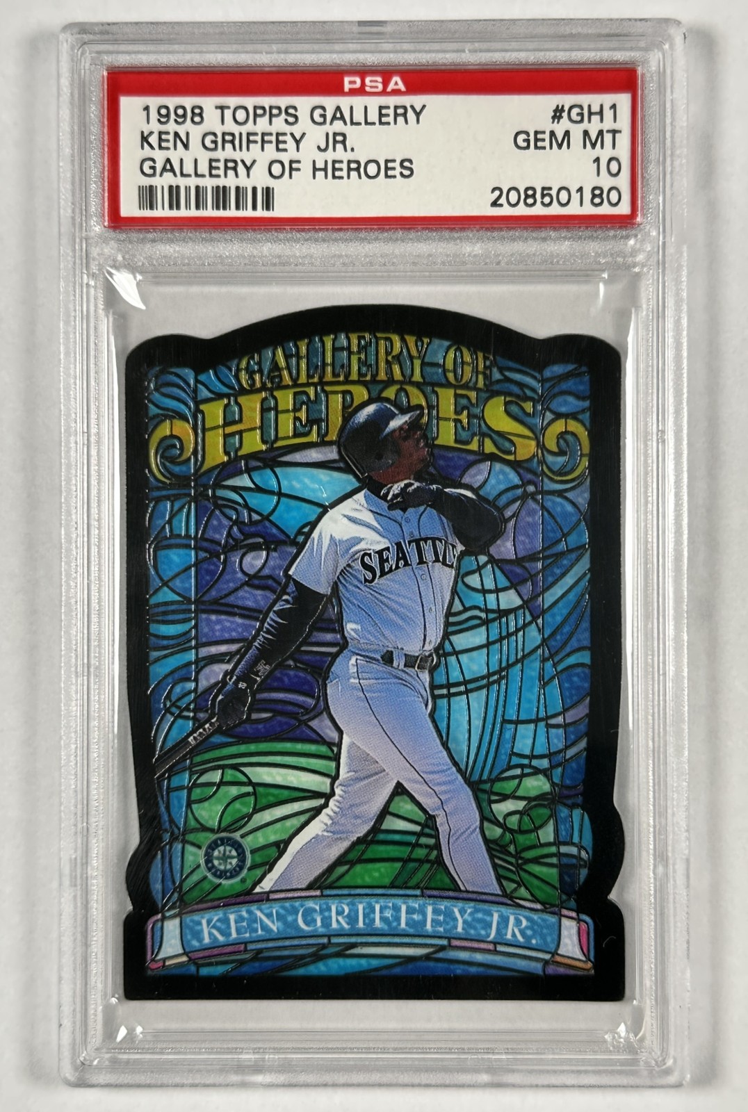 KEN GRIFFEY JR. PSA 10 1998 TOPPS GALLERY #GH1 GALLERY OF HEROES MARINERS GEM