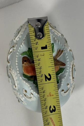 Birds of Joy Egg Seasons Treasures Avon 1994 Stand Has Chipping Damage - Picture 11 of 12