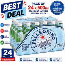 Image of San Pellegrino Sparkling Mineral Water Pack of 24 X 500Ml