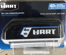 New in package Hart 40V 4.0Ah Lithium-Ion Battery HLBP021A Black Free Shipping