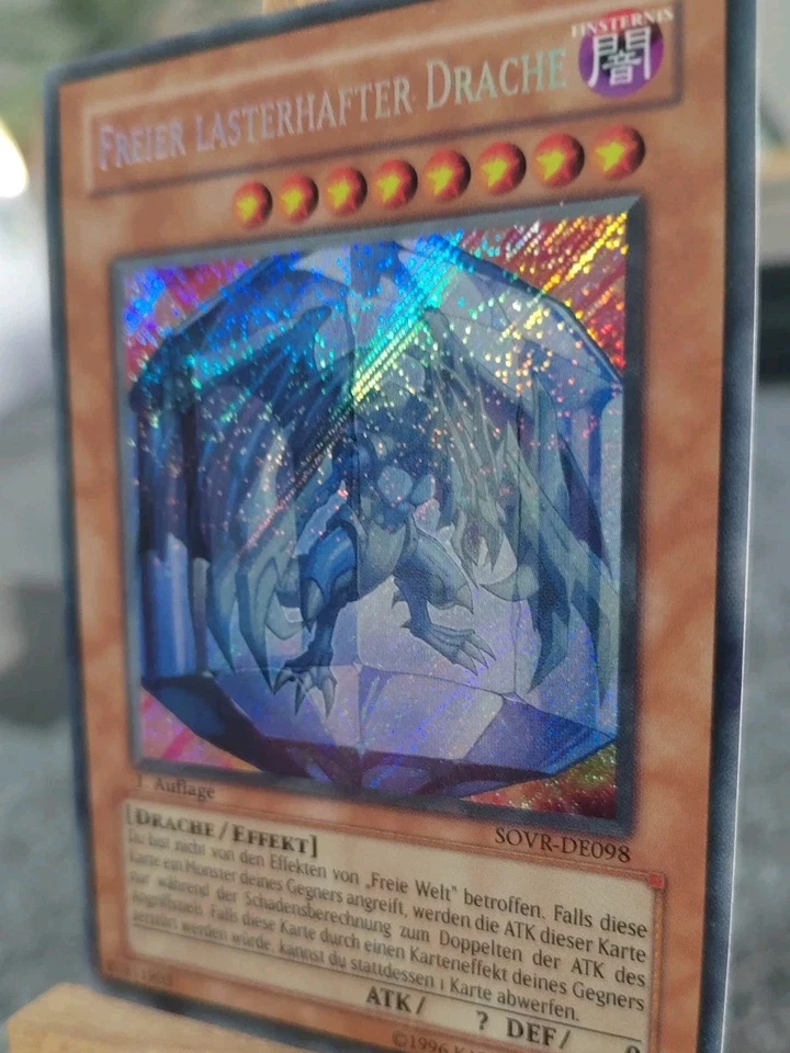 FREIER LASTERHAFTER DRACHE - SOVR-DE098 Secret Rare / 1. Auflage Near Mint  - Bild 3 von 4