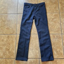 Vintage Wrangler Trousers Navy Blue Polyester 70s Darted Western Indie