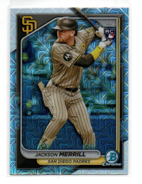 2024 Bowman Chrome #27 Jackson Merrill Mojo RC