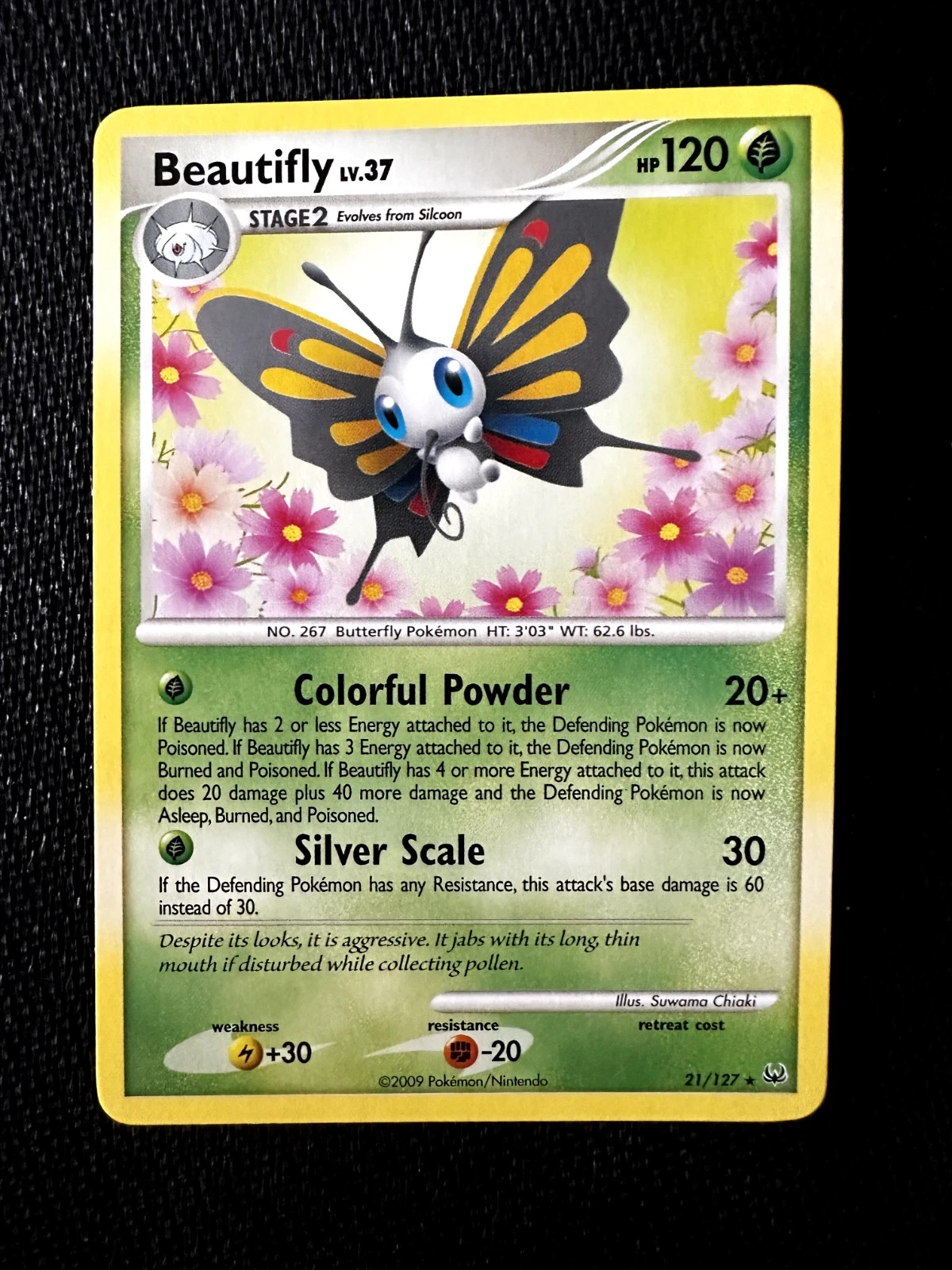 Beautifly 21/127 Platinum Pokemon Card