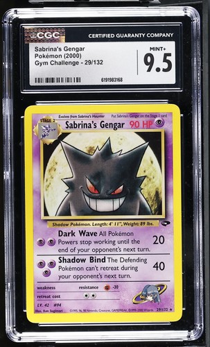 Sabrina's Gengar (Unlimited) graded CGC 9.5 for sale on eBay