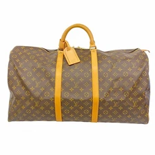 Auth [5pc3233-k] LOUIS VUITTON Boston bag Monogram Kiepol 60 M41422 Brown [P...