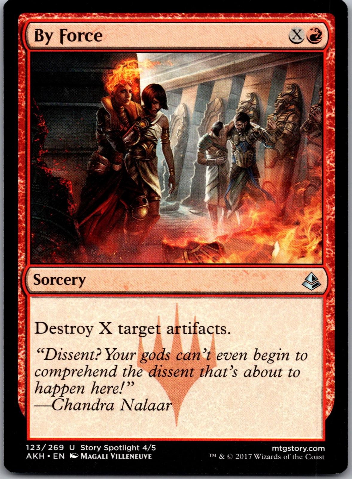 By Force 123 Uncommon Amonkhet Magic: The Gathering Lightly Played
