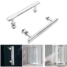 Stainless-Steel Chrome Shower Door Handle Knob For Shower Enclosures 220mm