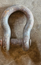 Large 14 In. Long Shackle Clevis 1 In. Diameter Threaded Clevis Lifting