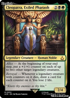Cleopatra, Exiled Pharaoh EN [ACR - 52] - NM TCG MTG