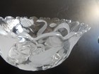 Mikasa Crystal Laura Rose Garden 11"  Serving Bowl Hard to Find — photo 6