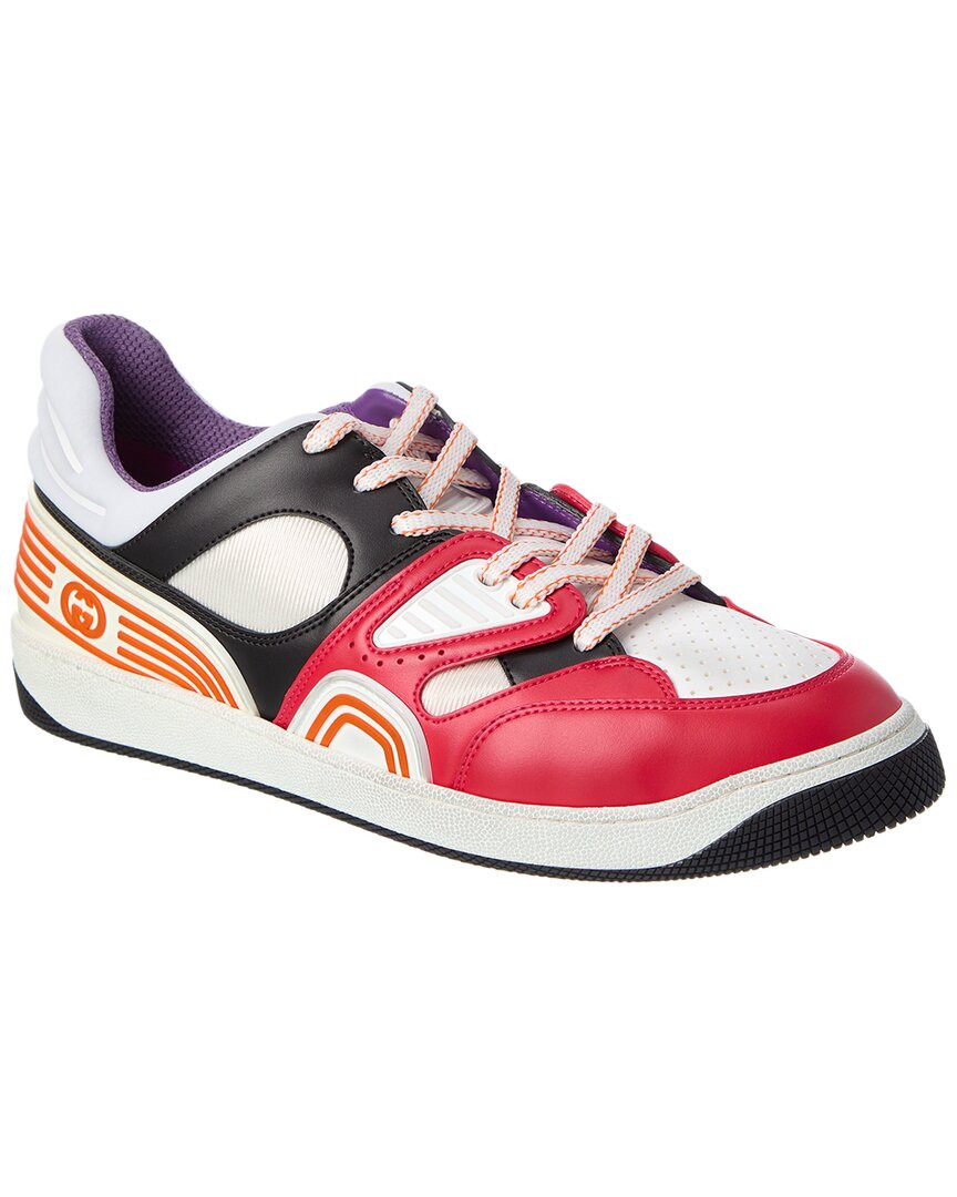 Мужские кроссовки Gucci Basket Demetra Красный 10 Великобритания 107590₽