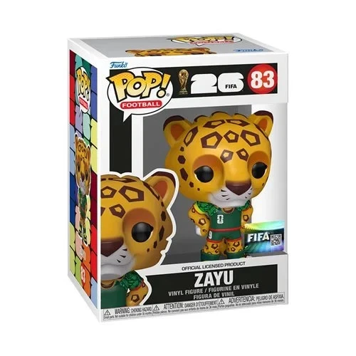 Funko POP! 2026 FIFA World Cup Mexico Mascot Zayu Jaguar Figure 83 + Protector