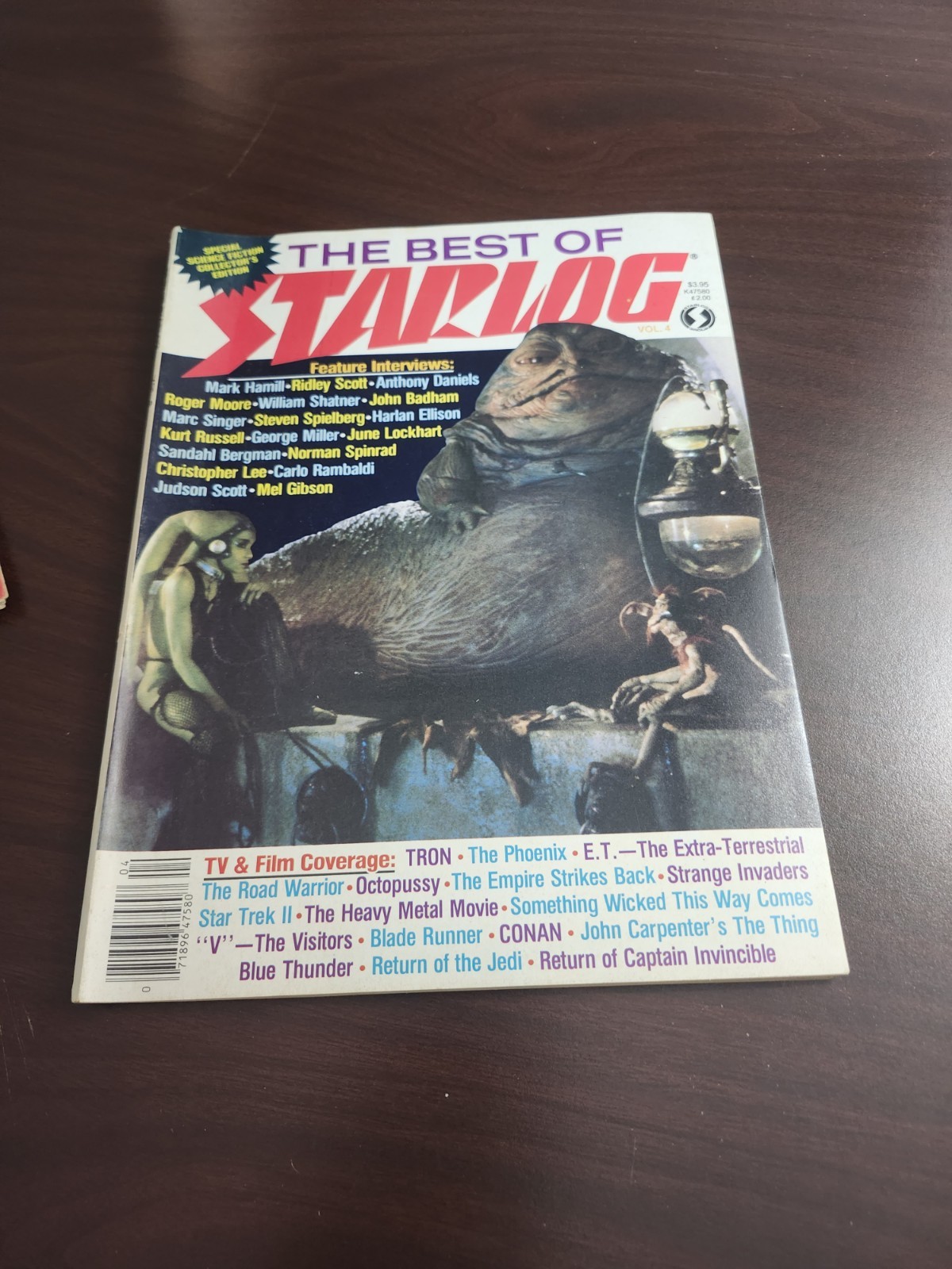 The Best of Starlog Magazine Volume 4 Jabba The Hut Cover - Great Condition