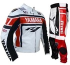 Yamaha Motorcycle Racing Suit Cowhide Leather MotoGP Two Piece