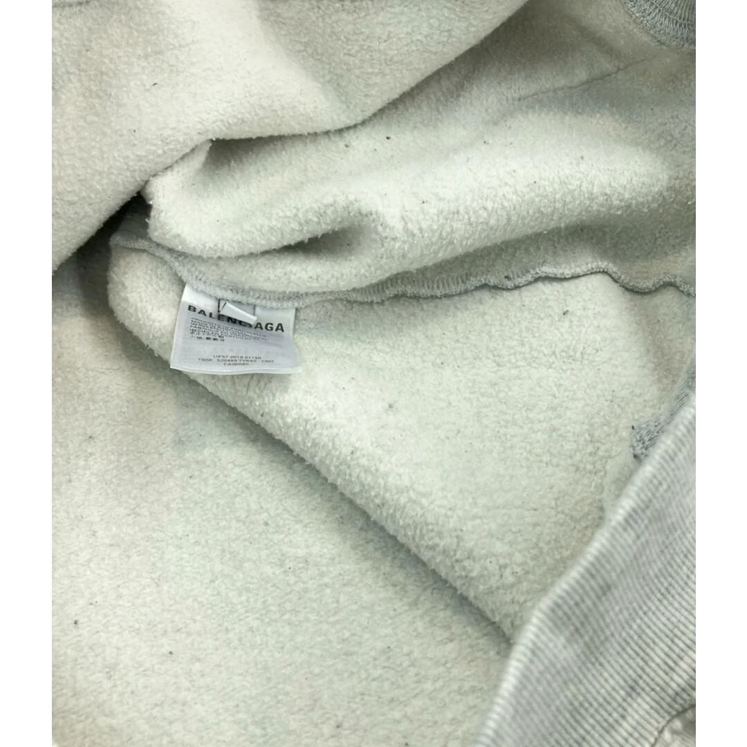 Balenciaga Pullover Felpa con Cappuccio Uomo XS Dettagli Danni ・Interno: Fluff Pilling 826f0