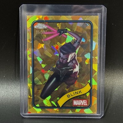 2025 Topps Marvel Comics Chrome Sapphire Blink Gold Sapphire /50