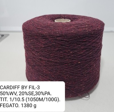 Garn Garn Lagerposten Rocche CARDIFF BY FIL-3 TWEED WOLLE/SEIDE 690g.
