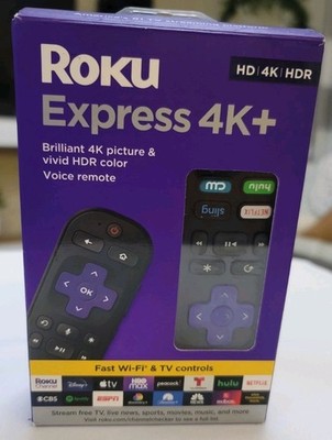 Roku Express 4K+ Plus HDR Media Streaming Player 3941X w/ Remote & HDMI - TESTED
