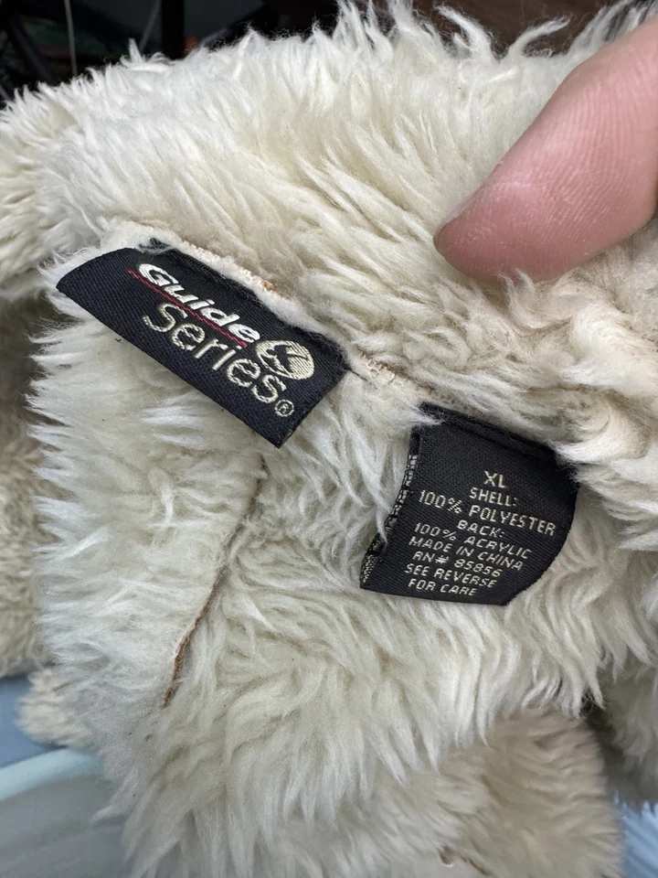 Руководство серии куртка женщин большой кожаный замши Rancher Sport пальто шерпа меха винтажный - Изображение 2 из 4