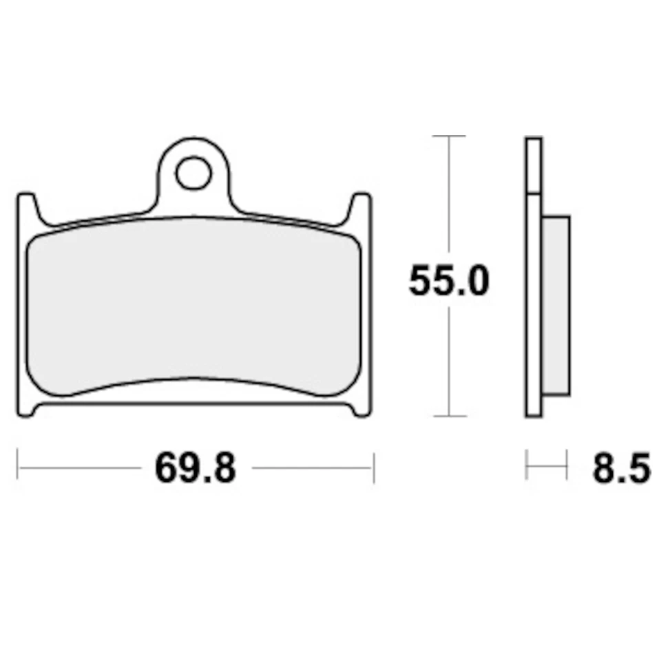Pastillas de freno para TRIUMPH DAYTONA 1200 1993-1999 Front Street SBS Foto 2 de 4