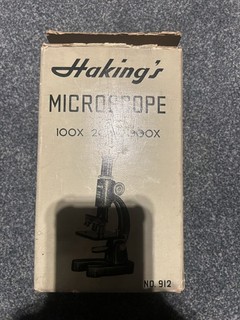 Haking's microscope no. 912 100x 200x 300x