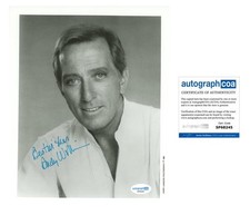 Andy Williams "Moon River" Singer AUTOGRAPH Signed Autographed 8x10 Photo ACOA