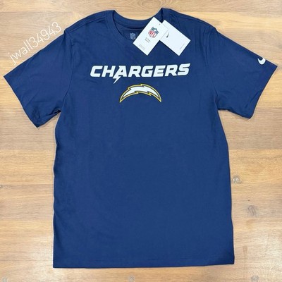 AUTHENTIC Nike Los Angeles Super Chargers Throwback Sideline T-Shirt Shirt Navy
