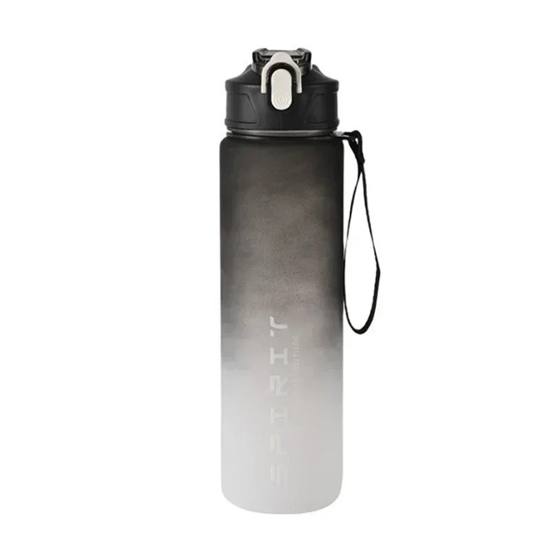 With Time Marker And Straw Wide Mouth Leakproof