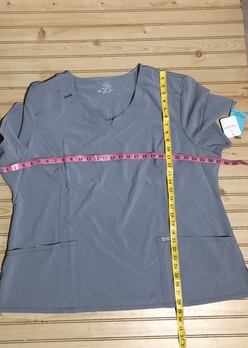 Blusa Médica Para Mujer Cherokee Infinity Certainty Technology Gris 3XL Nueva con Etiquetas - Imagen 4 de 12