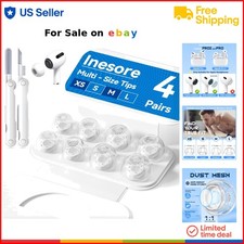 Replacement Silicone Ear Tips for AirPods Pro Noise Reduction Dust Guard Pack