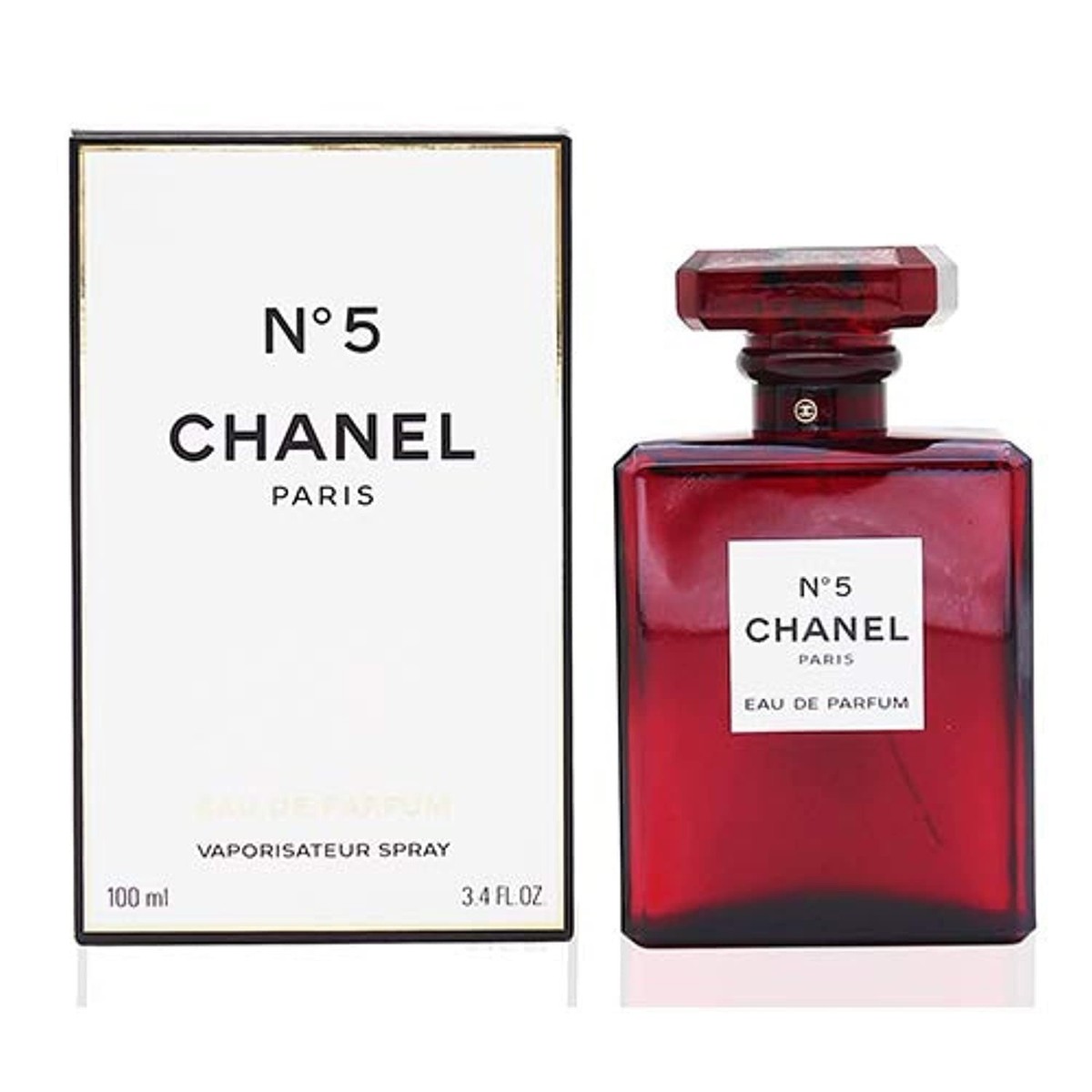 CHANEL No. 5 Eau De Parfum 100ml/3.4 Fl. Oz Red Bottle Limited