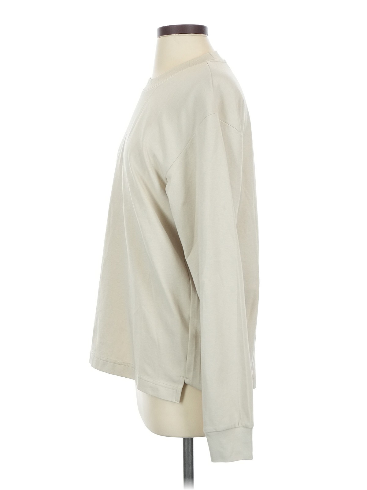 Uniqlo U Women Ivory Long Sleeve T-Shirt S thumbnail 4