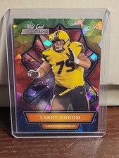 2021 Wild Card Alumination Holo-Lux cracked ice  /25 Larry Borom Rookie RC. rookie card picture