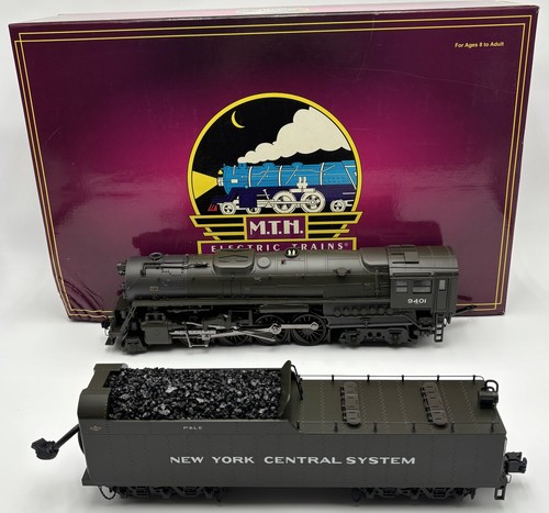 Locomotora de vapor y licitadora Berkshire MTH 20-3128-1 NYC 2-8-4 con PS2 #9401 LN/caja | Zustand: Used