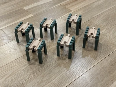 Thomas Brio wooden Train risers lot railway New without box - Image 1 of 3