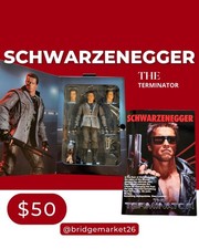 NECA Reel Toys Series Schwarzenegger The Terminator (Tech Noir) Action Figure