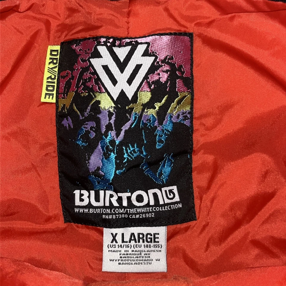 Burton Shaun White Collection XL DryRide Plaid Snow Board Pants Ski Red BLK EUC - Image 3 of 4