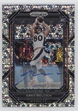 2022 Panini Prizm Rookies No Huddle Prizm Auto Greg Dulcich #360 Auto 4f5