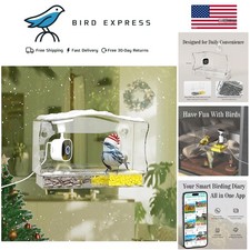 Smart Bird Feeder with Camera 2K HD Auto-Capture AI Identification Weatherproof