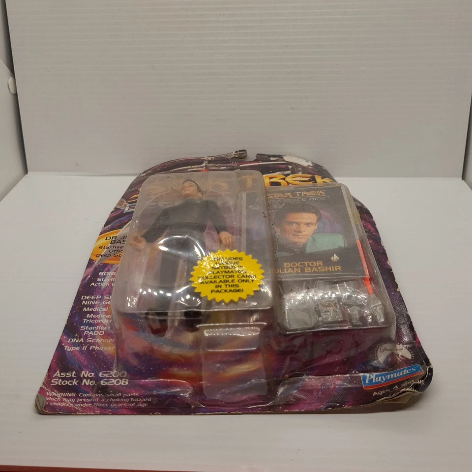 1993 Playmates Star Trek Deep Space Nine 9 Doctor Julian Bashire #6208 Action Fi - Image 4 of 4