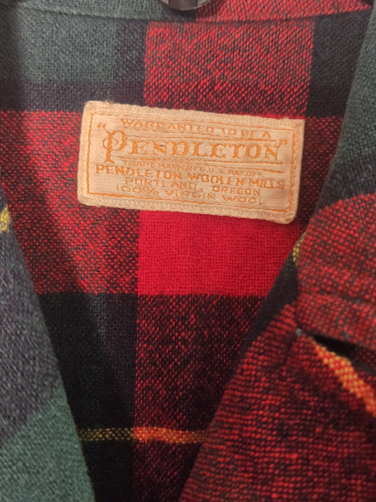 Pendleton Wool Check Casual Jacket Red - image 7