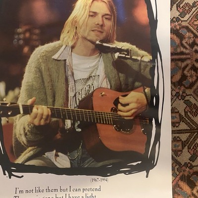 Collectible Vintage 1995 Nirvana Kurt Cobain Unplugged Poster 90s